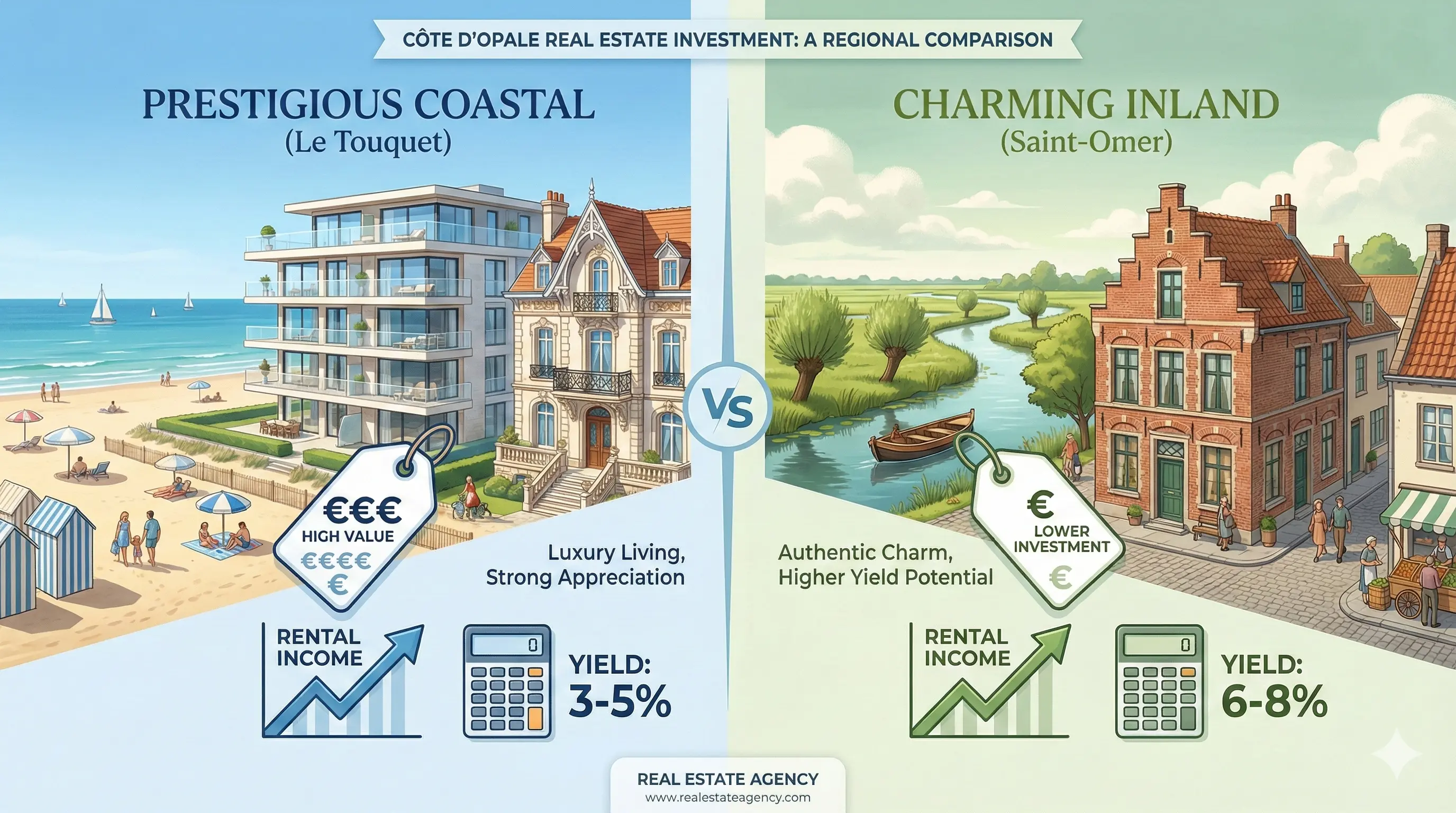 Investir sur la Côte d'Opale - Le Touquet ou Saint-Omer